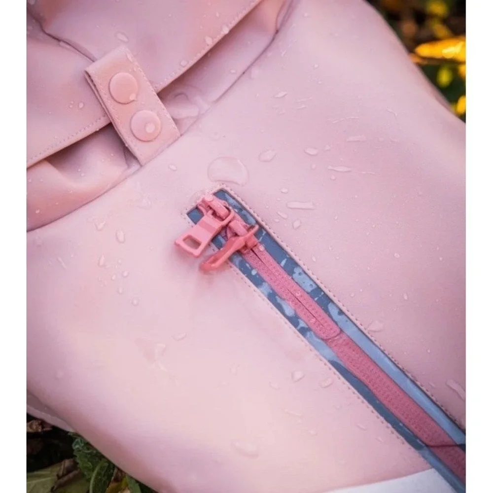 RIFRUF Pink/White‎ Stormhunter Dog Raincoat, Sakura, 8 (XS)